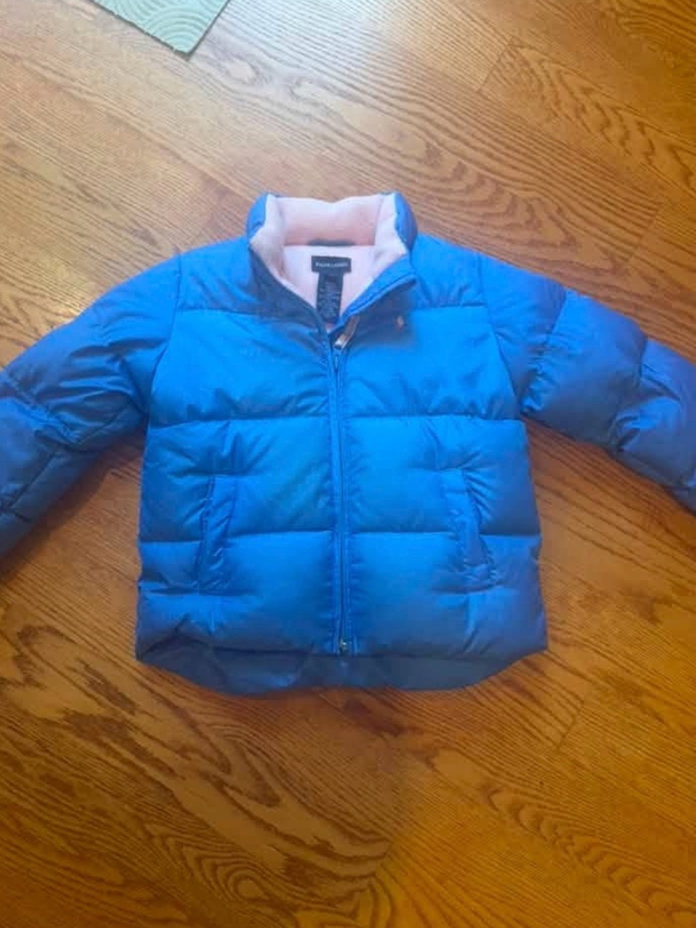 Girls Ralph Lauren Blue Puffer Jacket